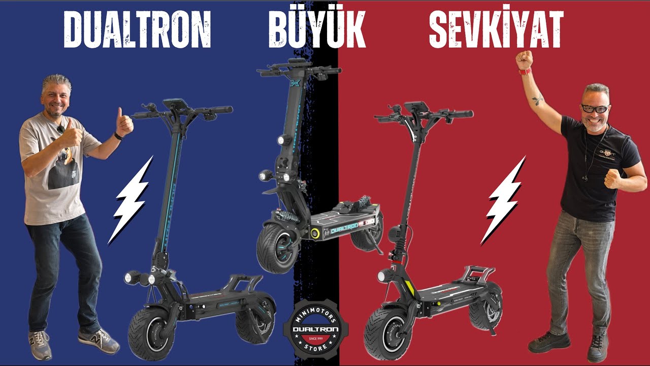DUALTRON BÜYÜK SEVKİYAT X LIMITED THUNDER 3 SPIDER MAX TOGO DOLPHIN ELEKTRİKLİ SCOOTER