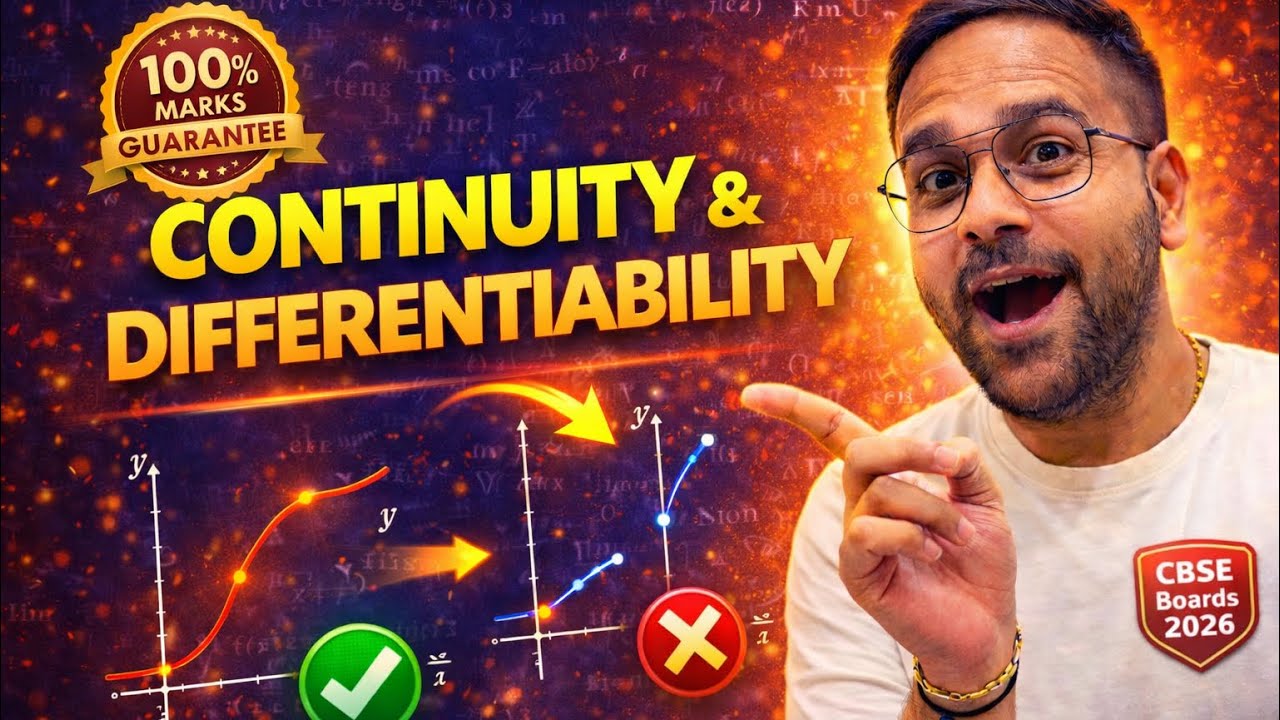 Continuity & Differentiability 🔥 Most Expected Questions 2026 | CBSE Class 12 Maths 100% Scoring
