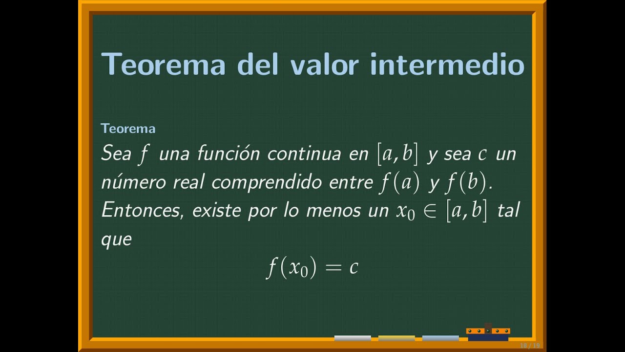 Teorema del valor intermedio