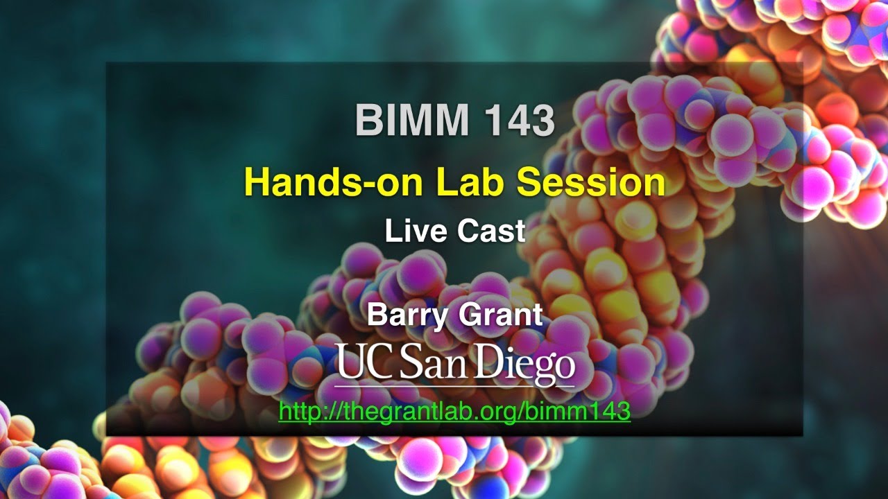 Week 8 lab session stream for BIMM-143