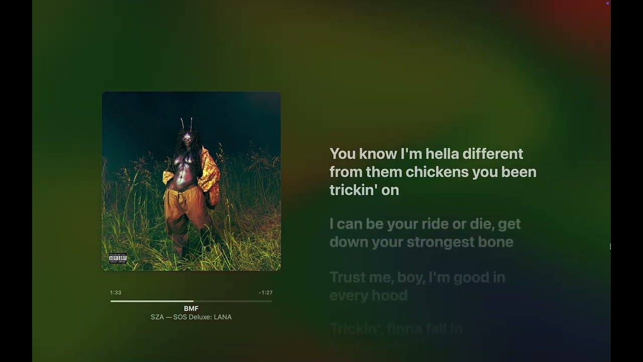SZA - BMF (Lyrics)