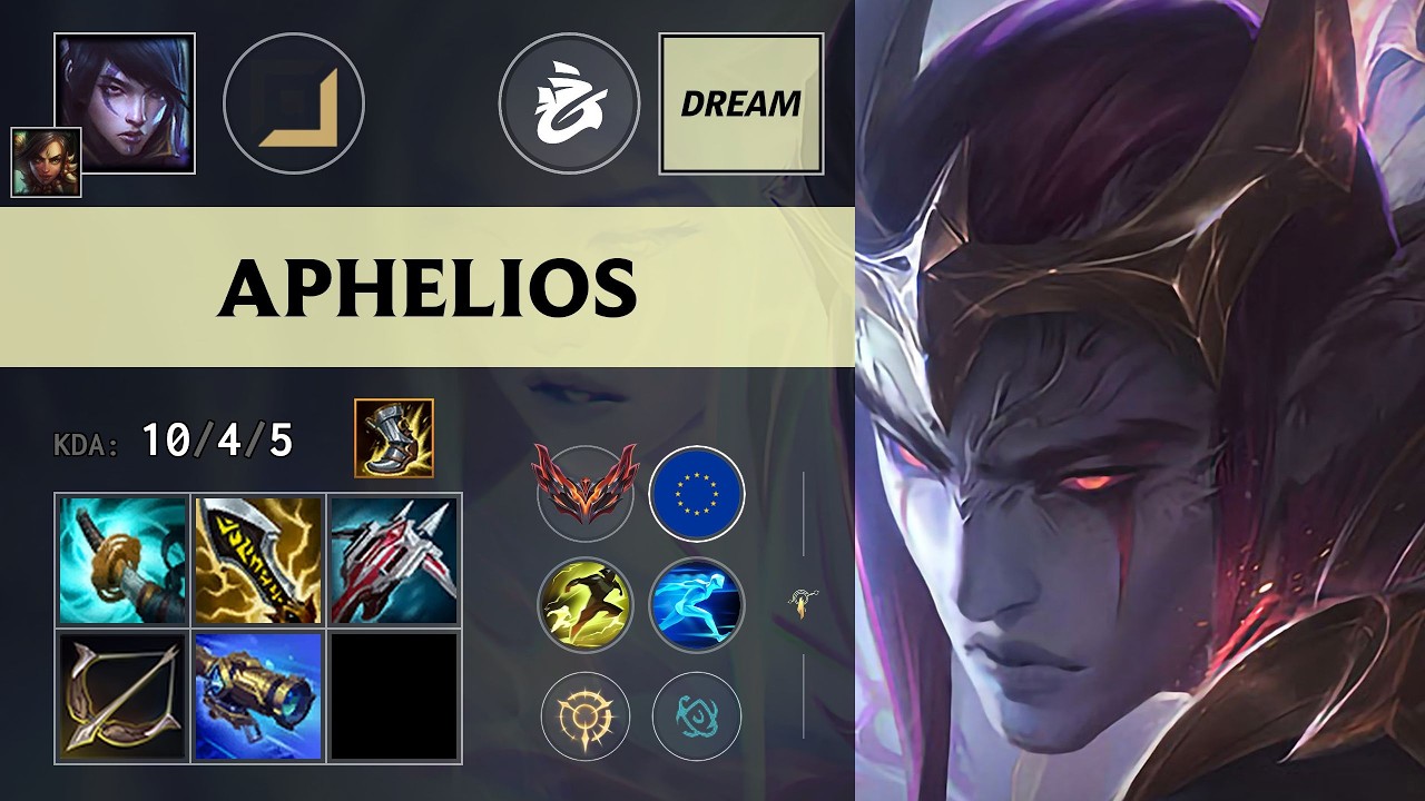 (GLSH Dream) Aphelios ADC vs Yunara - EUW Grandmaster Patch 26.13