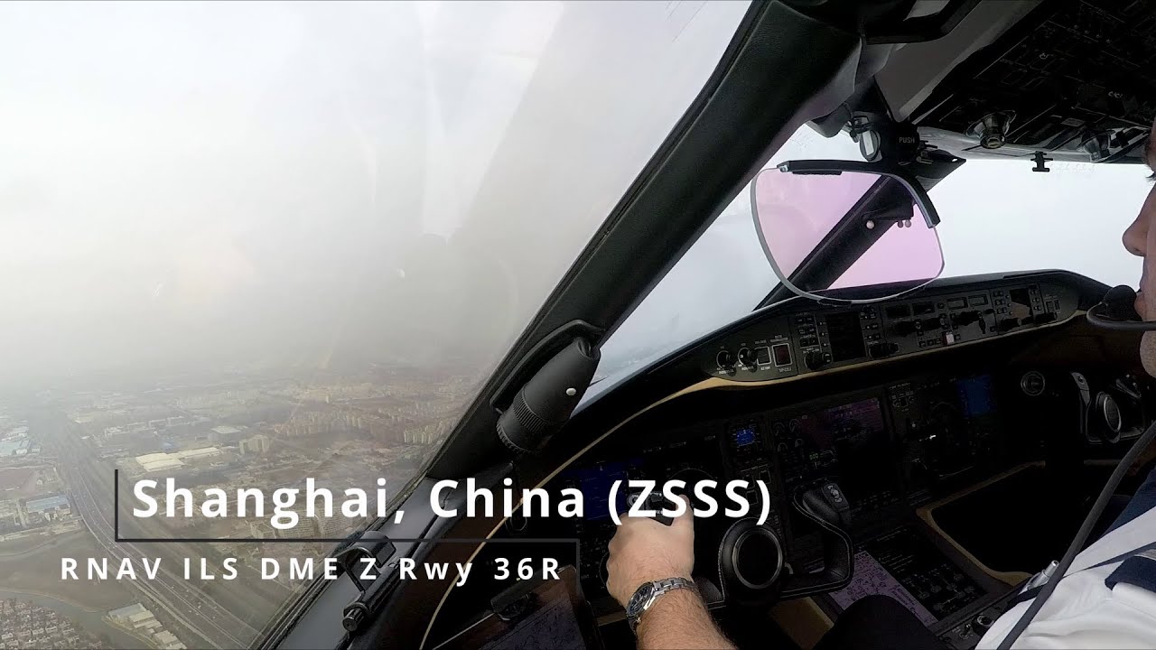 Landing Shanghai, China (ZSSS) - Bombardier Global 6000