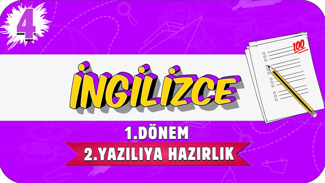 4.Sınıf İngilizce 1.Dönem 2.Yazılıya Hazırlık | 2021 📝