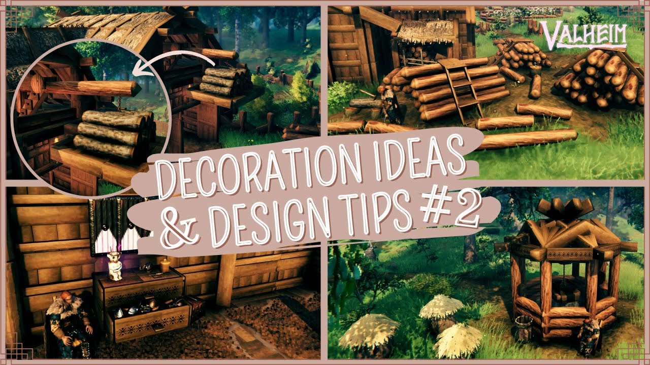 Valheim Build PART 2 - Decoration Ideas & Design Tips
