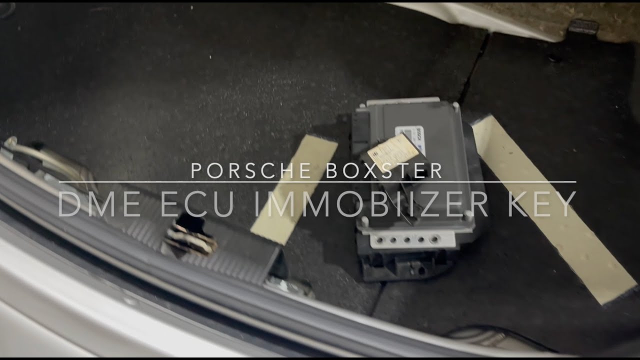 Porsche Boxster - DME ECU Иммобилайзер Ключ