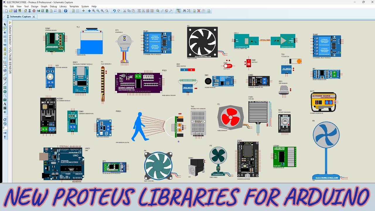 Download New Proteus Libraries for Arduino | 2024 | ELECTRONICSTREE.COM