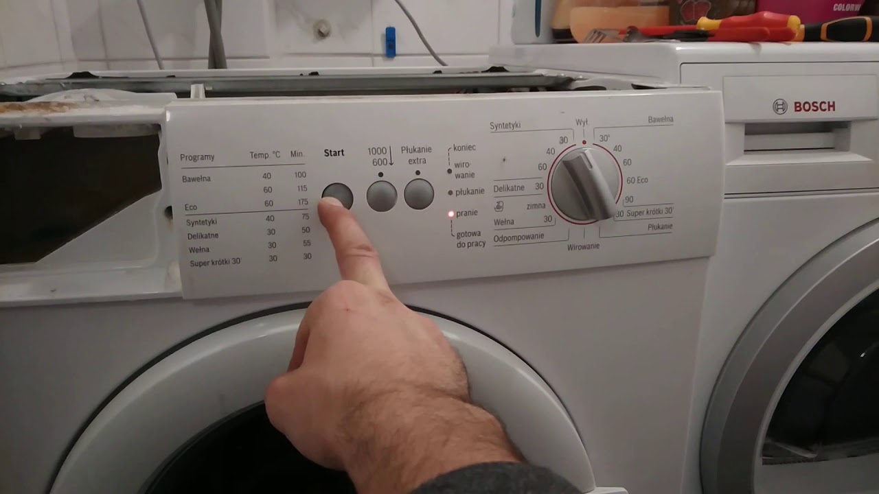 How to clear errors Bosch classixx 6 error. Cómo eliminar errores de la lavadora beheben Sie Fehler