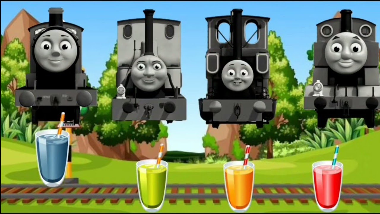 Animasi Perlintasan Kereta Api Kereta Berbahaya THOMAS FRIENDS WARNA PELANGI Animasi Perlintasan 