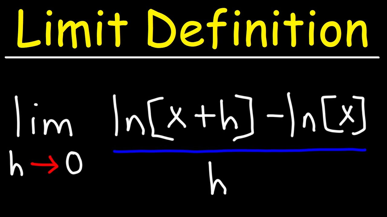 Definition of the Limit with Derivatives - ln(x+h) - ln(x)