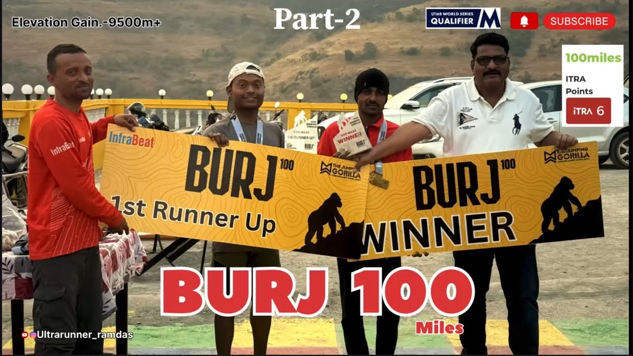 Burj 100 miles | Part 2 | thrilling finishing sprint #video #youtube #ultraman #jumpinggorilla