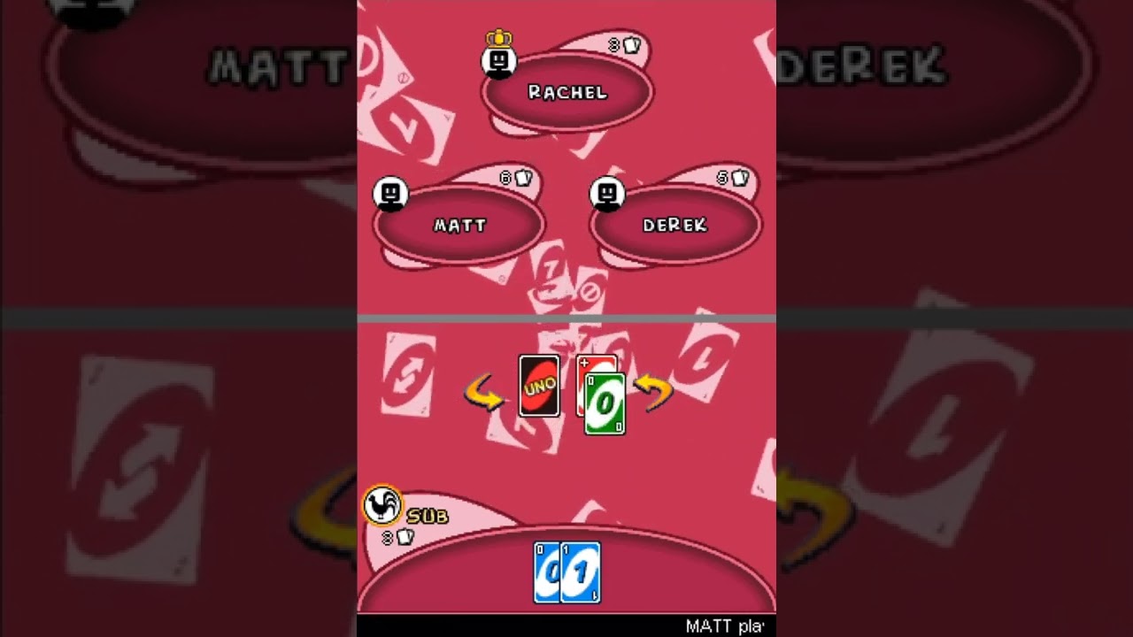 UNO Survival Mode - DS playthrough - Part 1 (No Commentary)