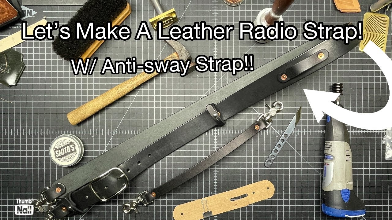 Making a Leather Radio Strap for Firefighter & EMS. #leather #howto #leathercraft