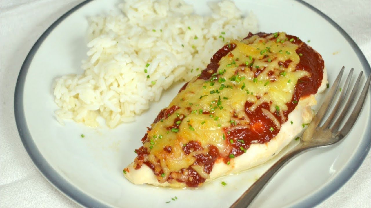 Pechugas al horno con tomate y queso mozzarella ¡Super jugosas!