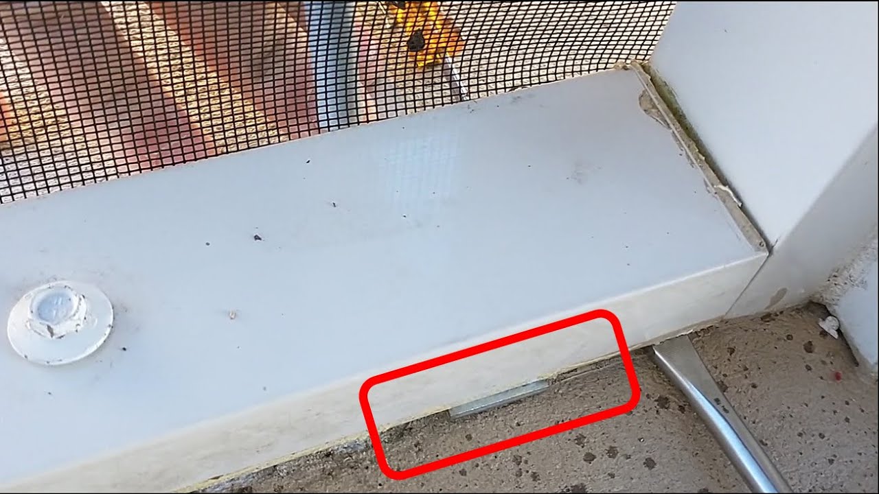 Create a Screen Drain to Prevent Water Pooling on Lanai