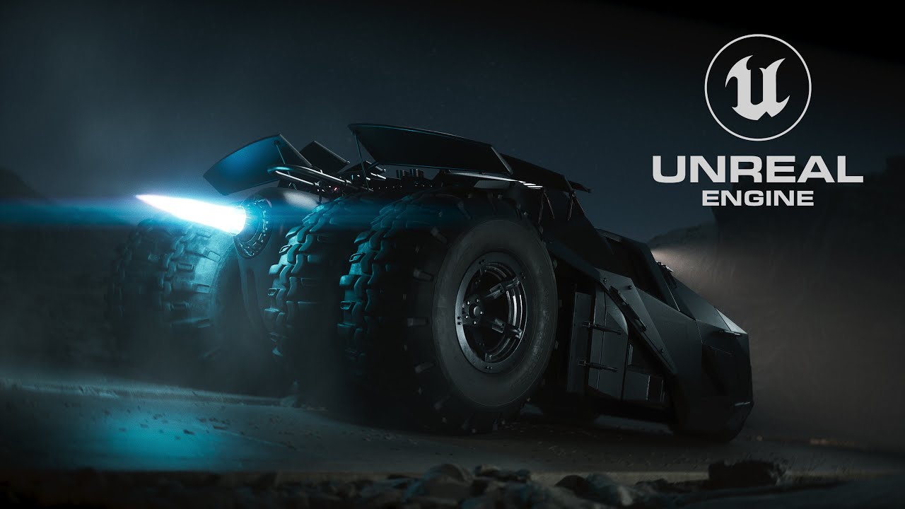 RIDE THE TUMBLER - Unreal Engine 5 Cinematic. A Tribute to Christofer Nolan's batmobile