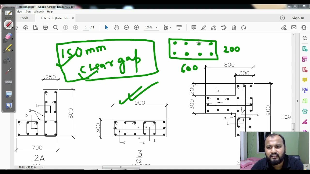 How to Read Column Drawings at the Site || Site Internship Course || dAd Sir