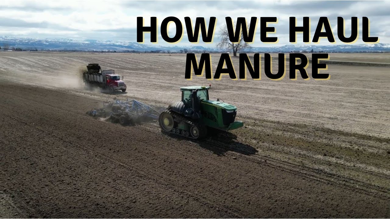 How we haul and spread cow manure. | Amazing Drone Footage |