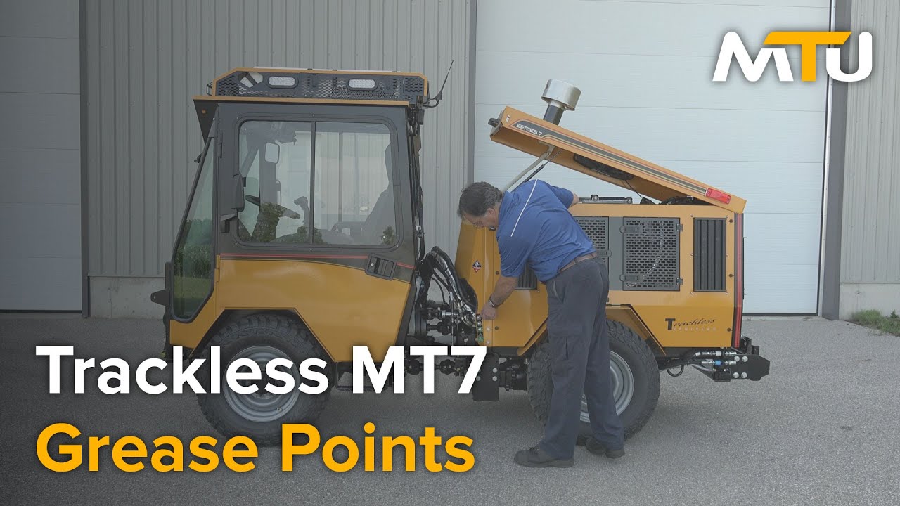 MTU: All Grease Points on the Trackless MT7 Sidewalk Tractor