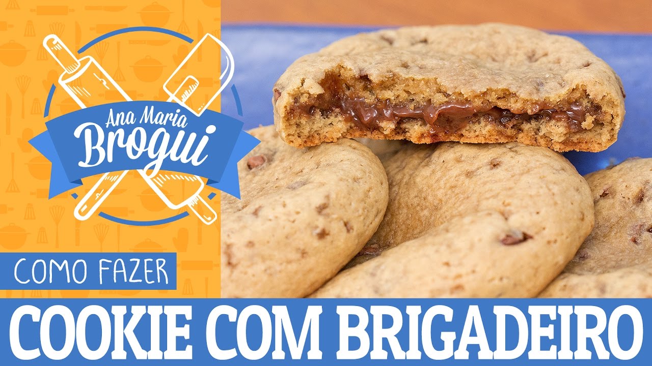 COMO FAZER COOKIE RECHEADO COM BRIGADEIRO | #AnaMariaBrogui
