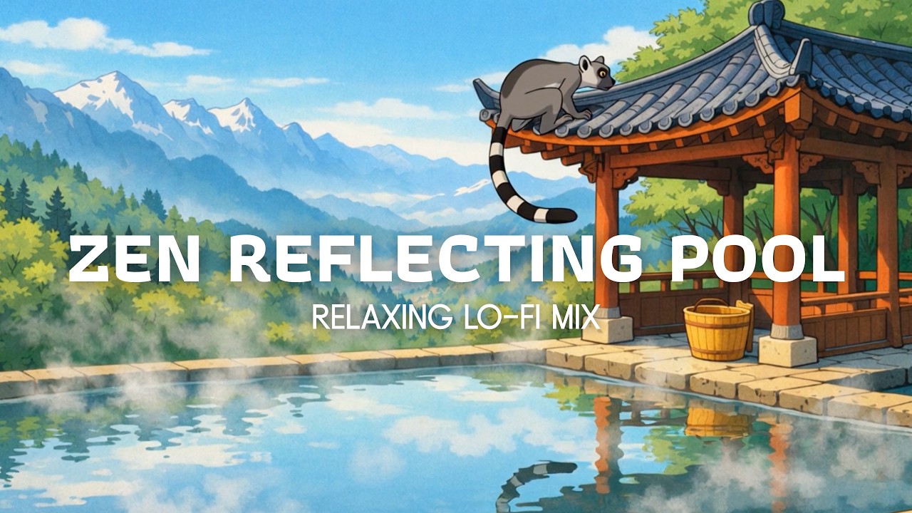 Zen Reflecting Pool ☯ Lofi Mix for Focus & Creativity | AudioJoy 🦆