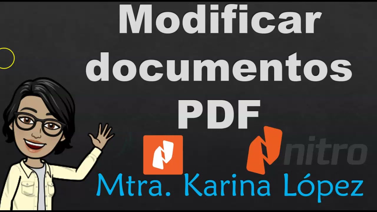 Modificando documentos PDF con PDF Nitro