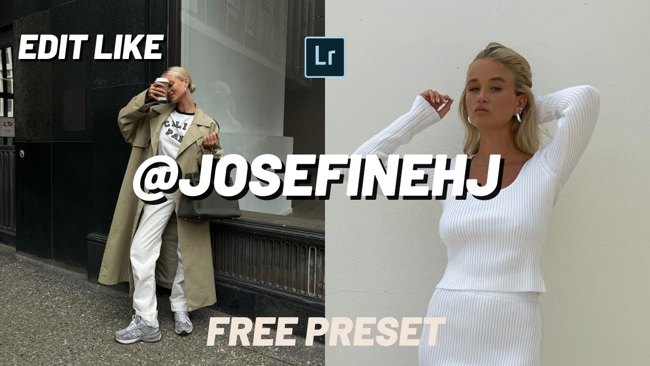 How to Edit like Josefine hj // FREE Lightroom Preset for Beginners 2021