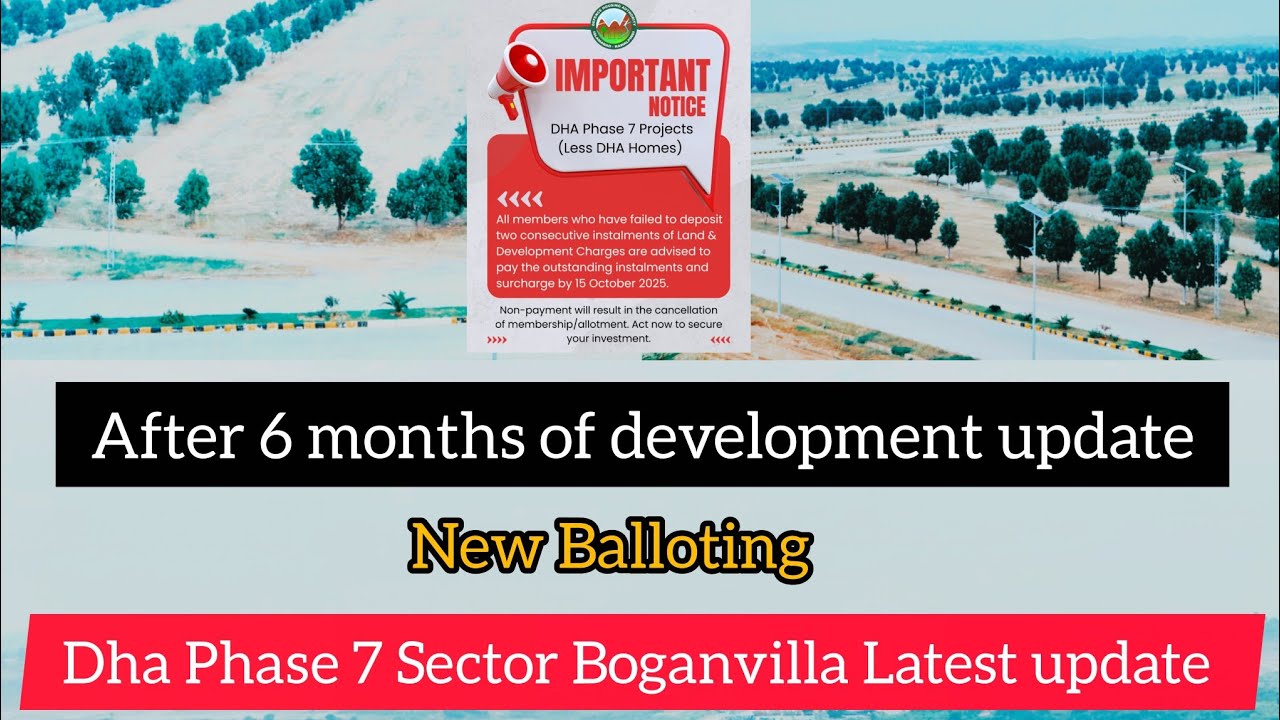 Dha Phase 7 Sector Boganvilla Latest Development Update Dha Valley Islamabad 