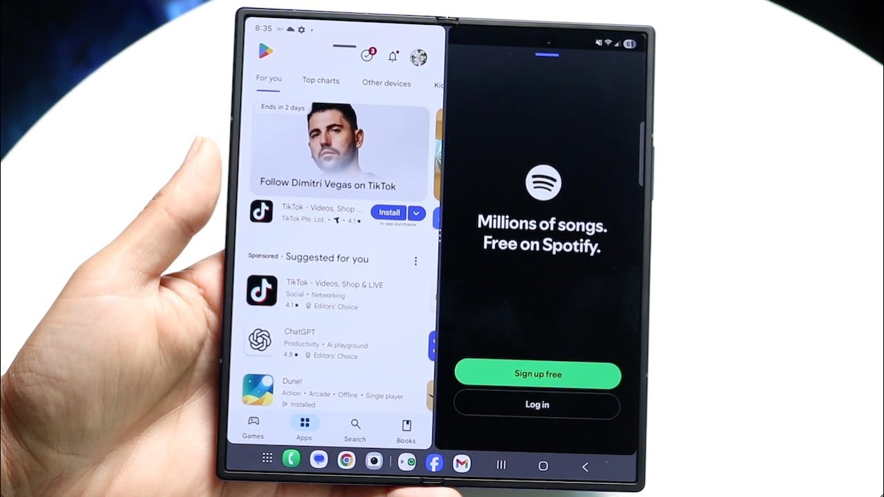 Как разделить экран многозадачности на Samsung Galaxy Fold 7!