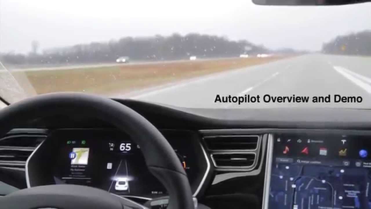 Tesla autopilot overview and demonstration in Model S 70D