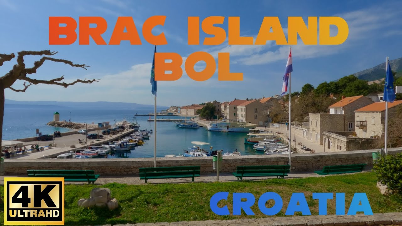 Brac Island Bol | Croatia | 4K Walkthrough ( Spring 2025 )