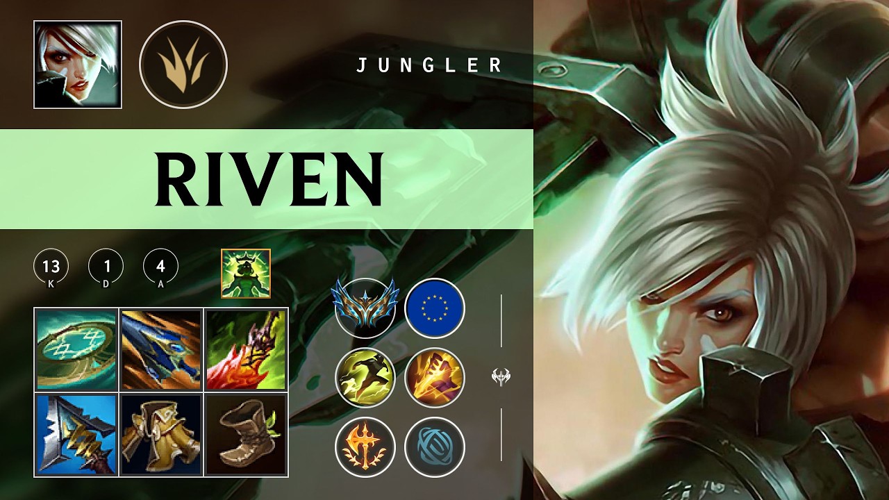 Riven Jungle vs Zyra - EUW Challenger Patch 26.06