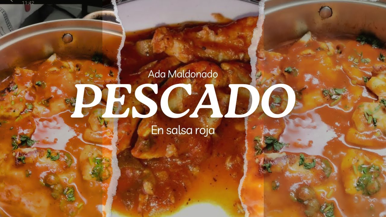 COMO HACER LONJA DE PESCADO EN SALSA ROJA| EL SALVADOR| RECETAS😊🐟 