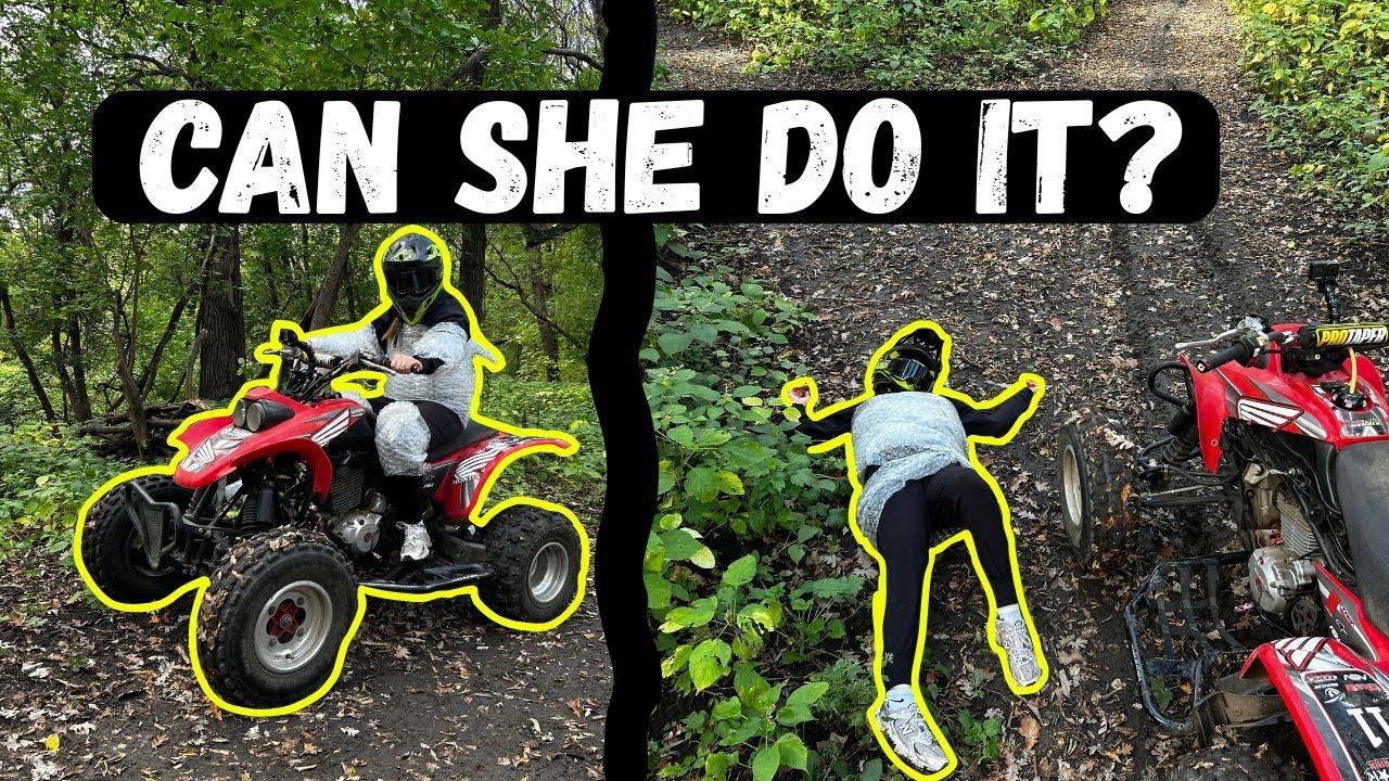 Teaching My Wife to Drive a Clutch! (Honda 400EX)