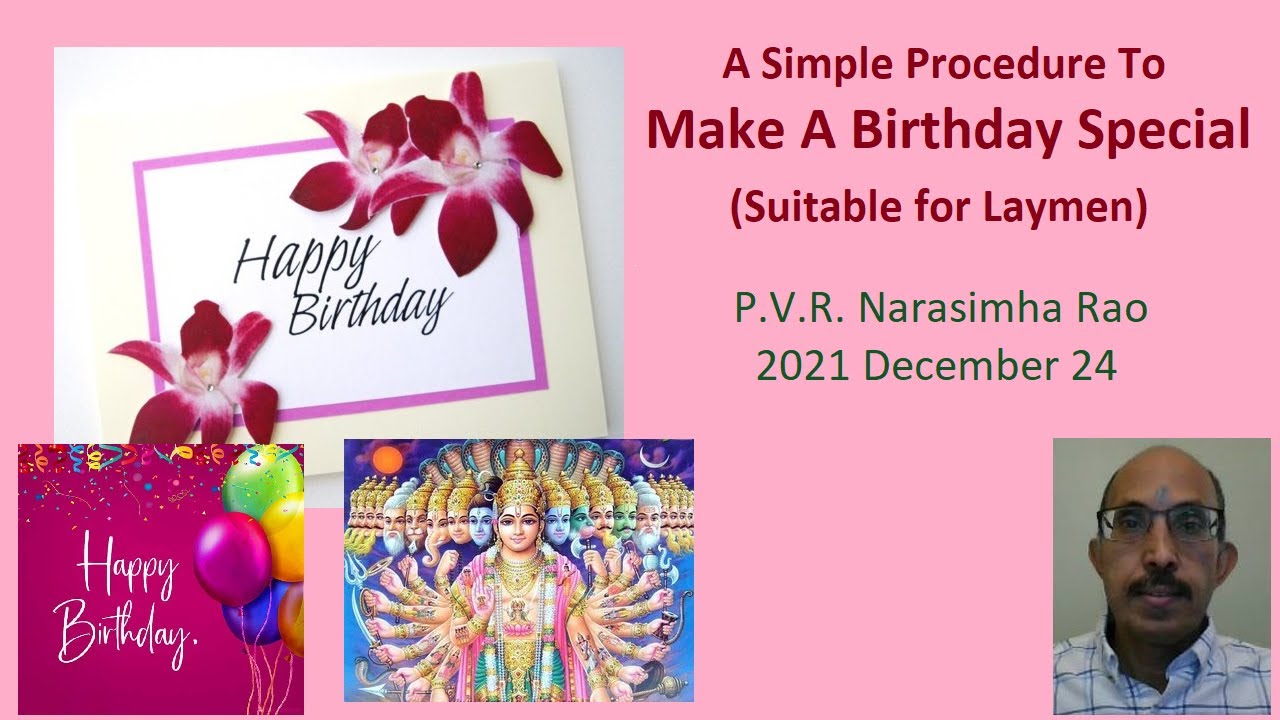 Making A Birthday Special: A Simple Procedure