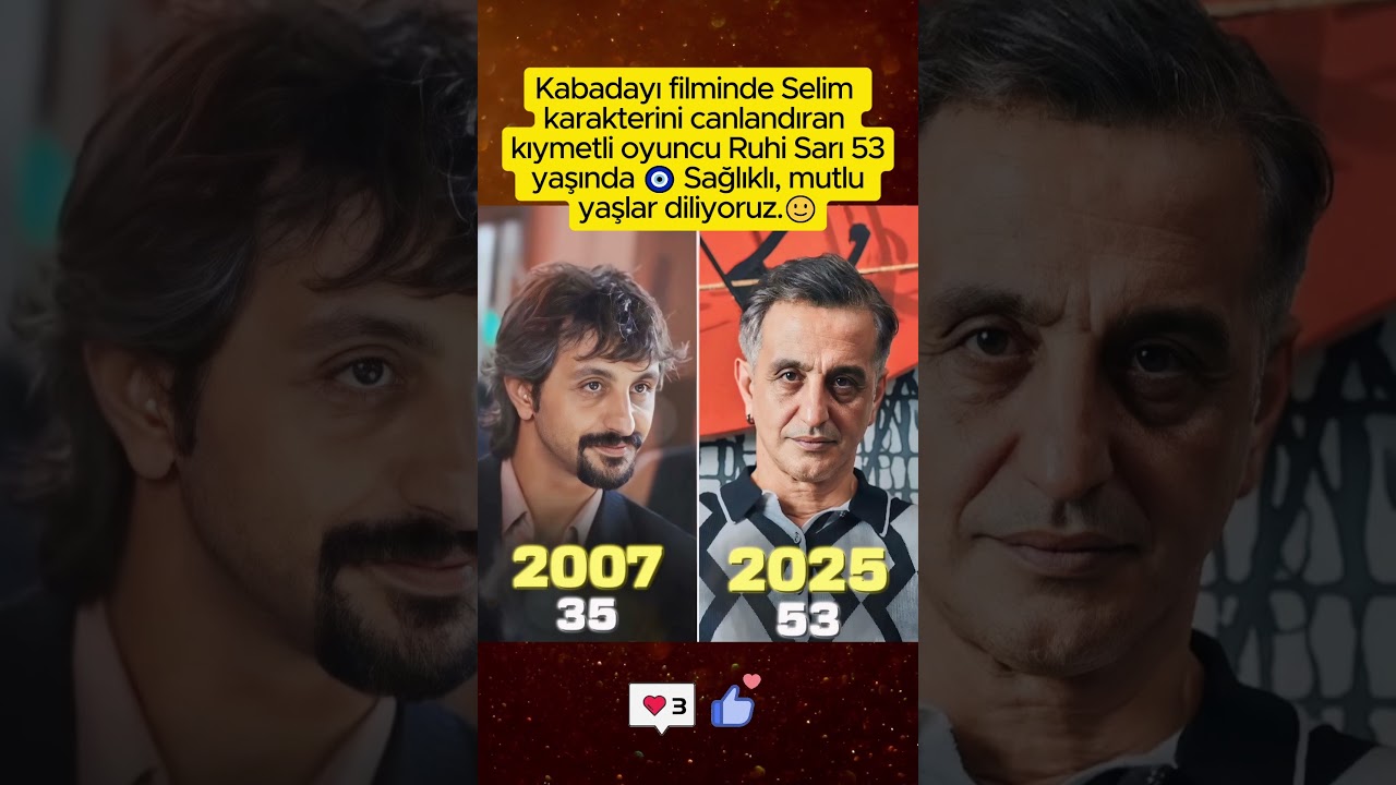 Kabadayı filminde Selim karakterini canlandıran kıymetli oyuncu Ruhi Sarı 53 yaşında 🧿#&uuml;nl&uuml;ler