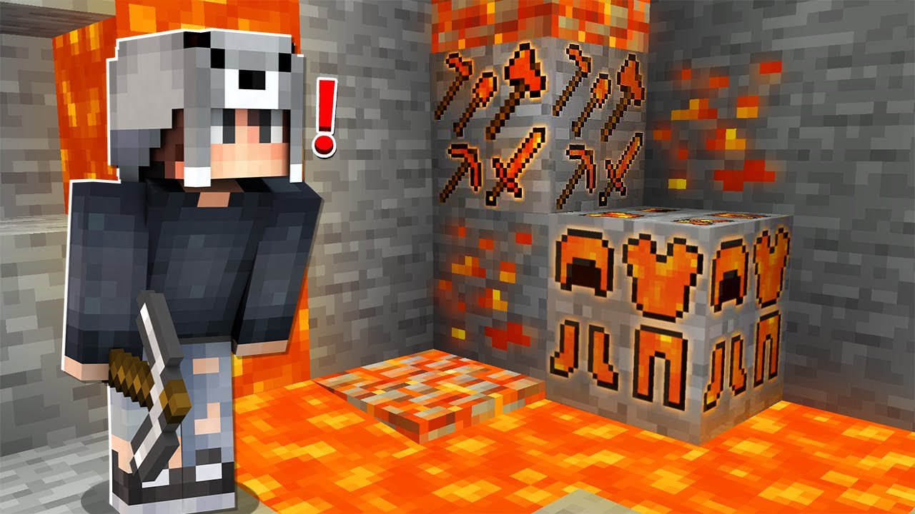1000$ GİZLİ LAV MADEN - Minecraft