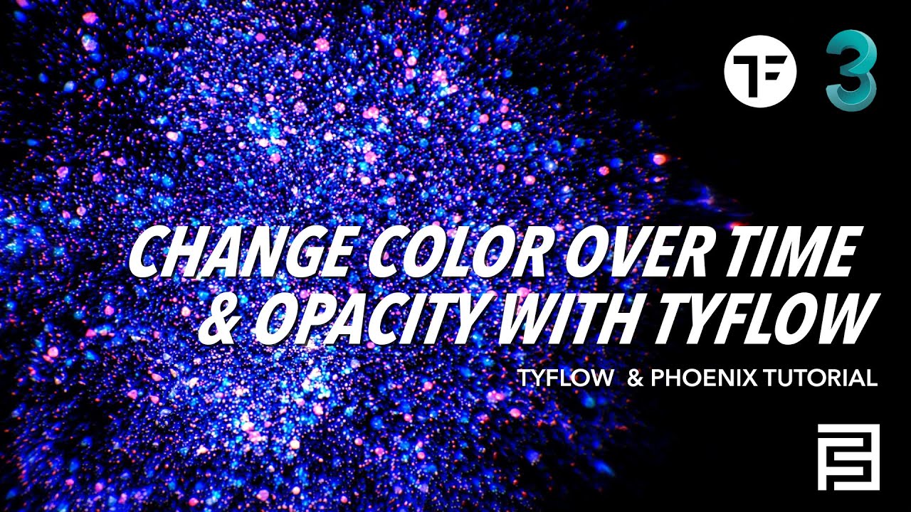 Change color over time & Opacity | 3dsmax x Tyflow Tutorial