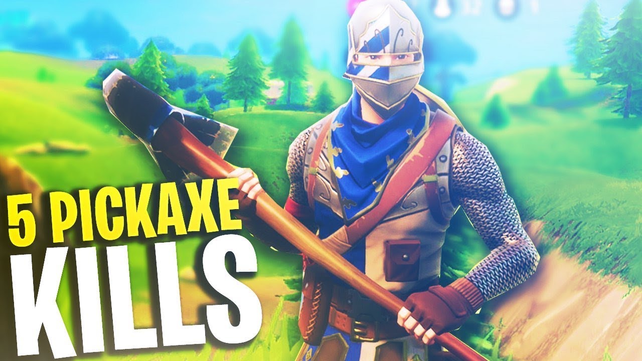 5 PICKAXE KILLS OFF SPAWN! Funny 