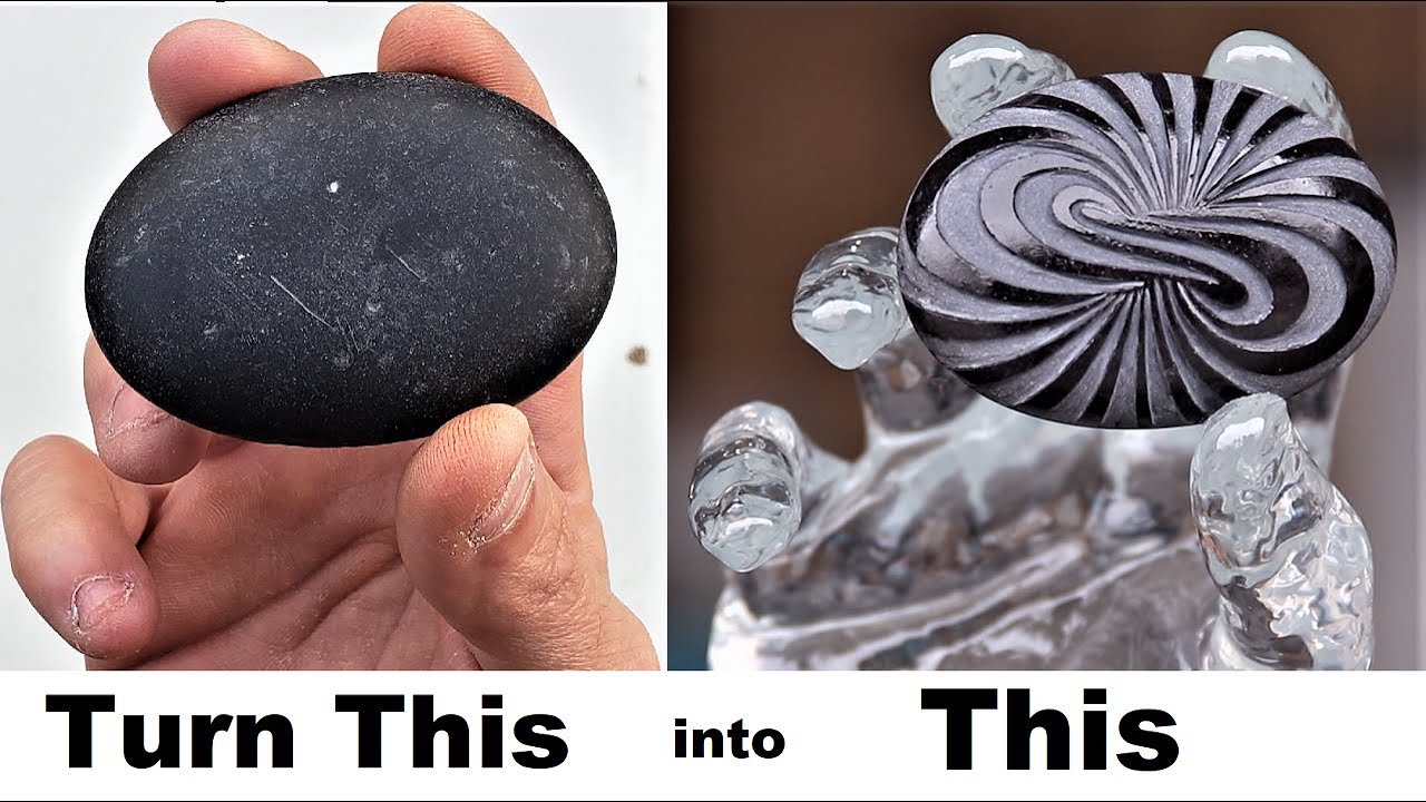 I Carve a Rock and Cast my Hand in Resin to hold it