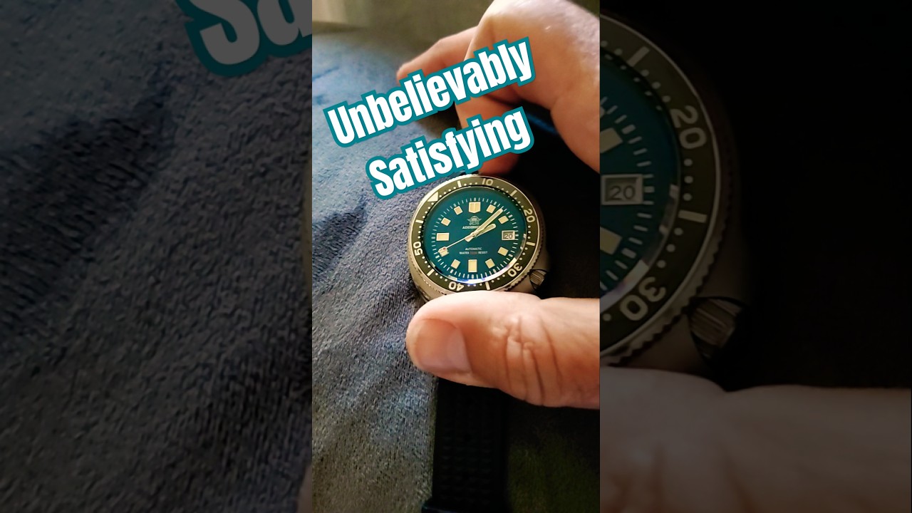 Satisfying sound of a watch. Addiesdive Automatic watch Seiko movement #shorts #watch #edc