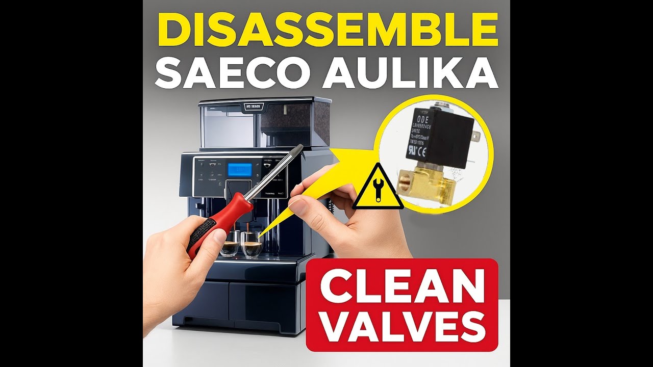 Saeco Aulika EVO Disassembly & Solenoid Valve Cleaning