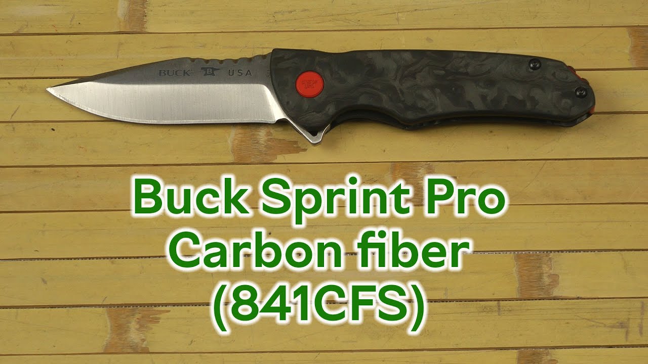Розпаковка Buck Sprint Pro Сarbon fiber (841CFS)