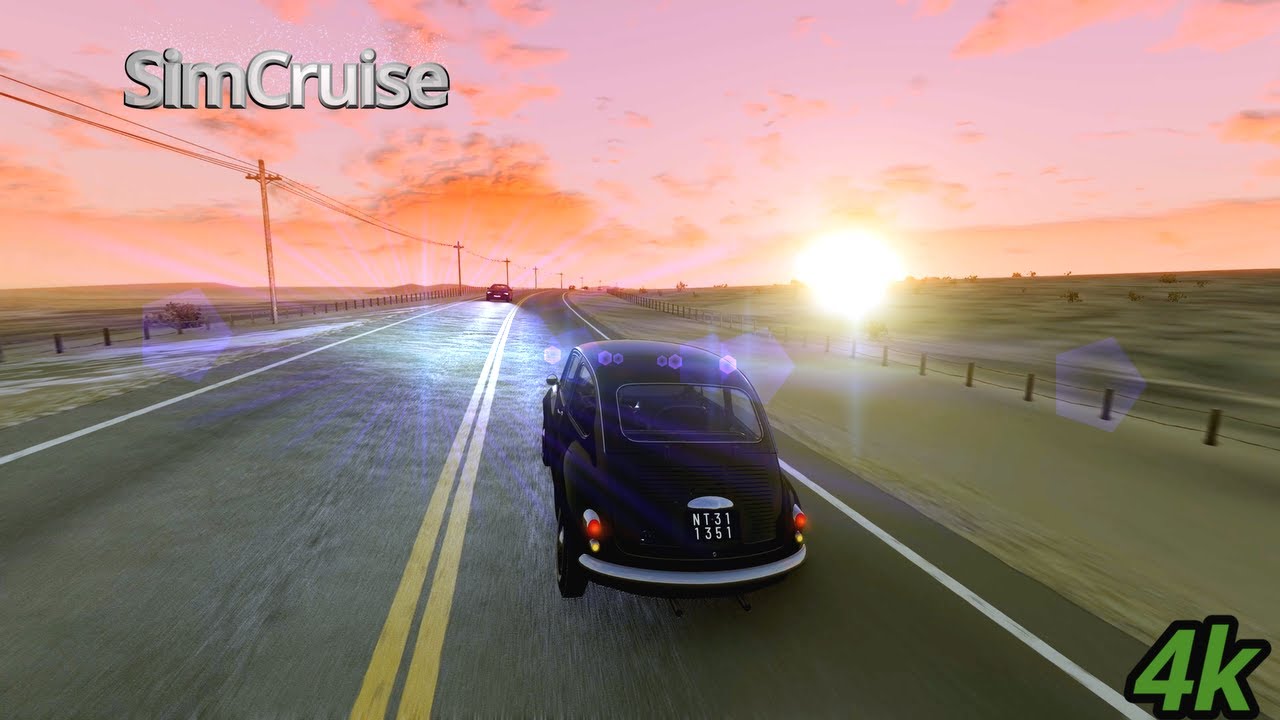 Peaceful Sunset Highway Drive | BeamNG 4K