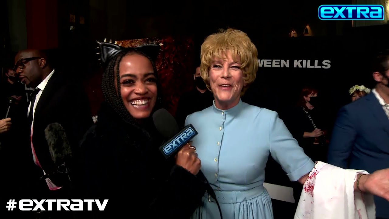 Jamie Lee Curtis Explains Her Gone-Viral Costume at ‘Halloween Kills’ Premiere
