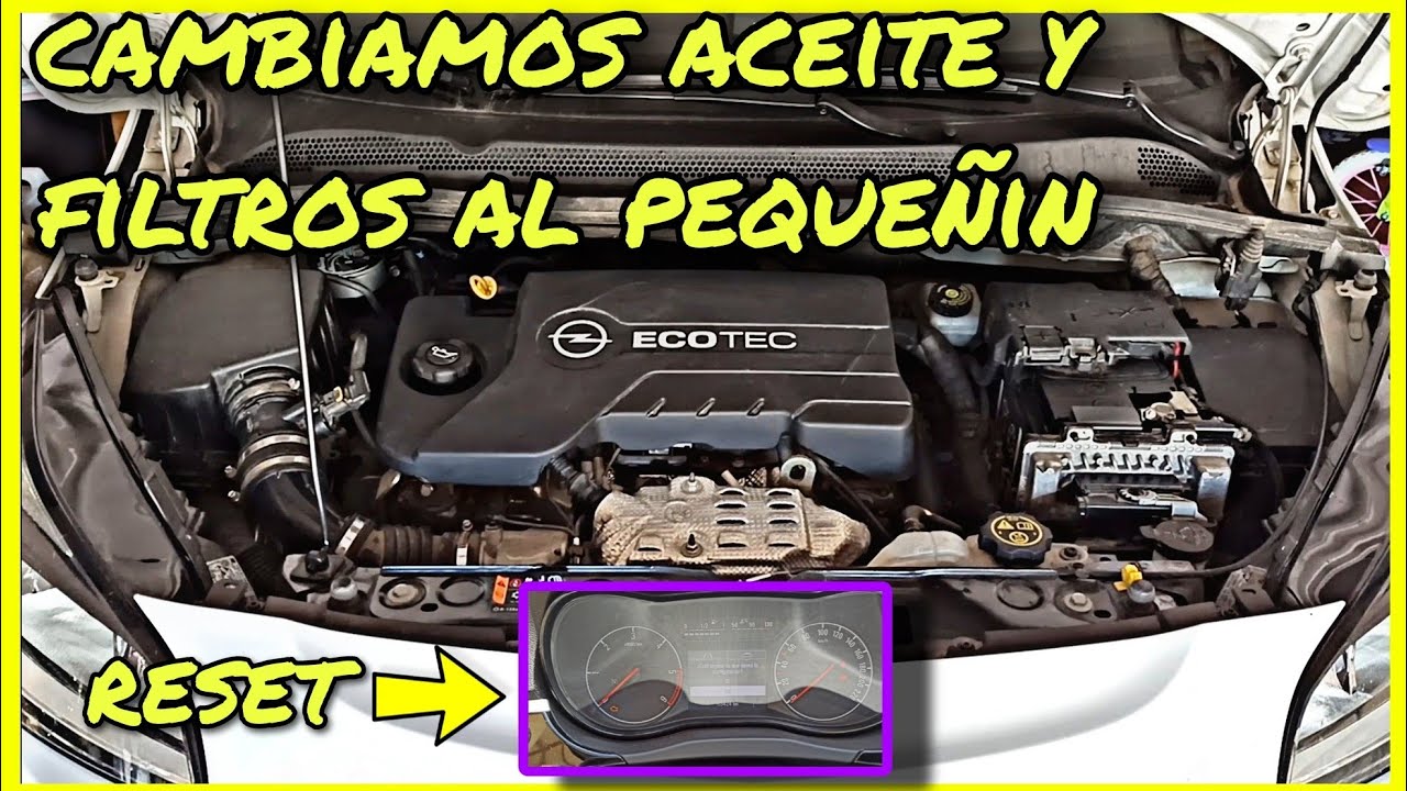CAMBIO de ACEITE y FILTROS de ACEITE gasoil AIRE opel CORSA