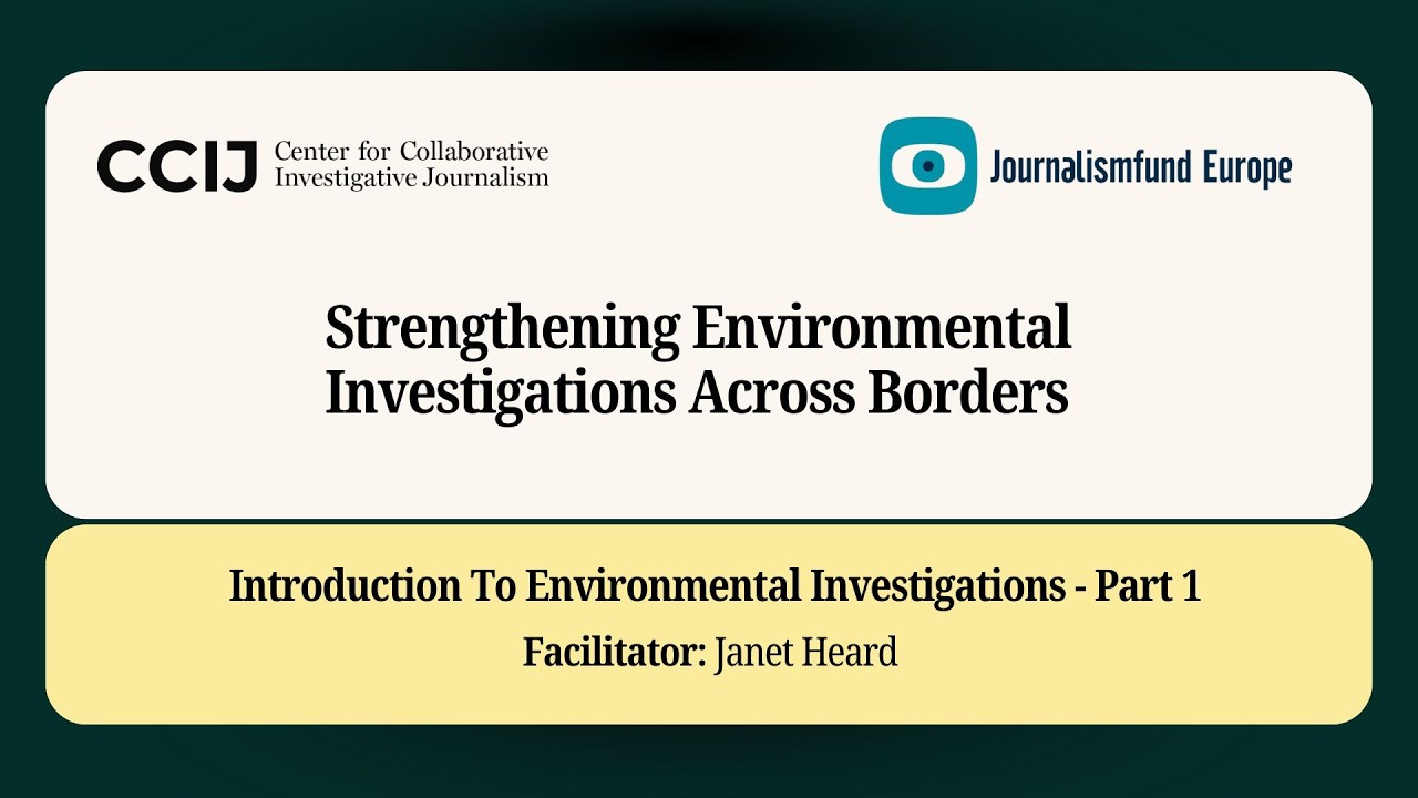 Introduction To Environmental Investigations   Part 1