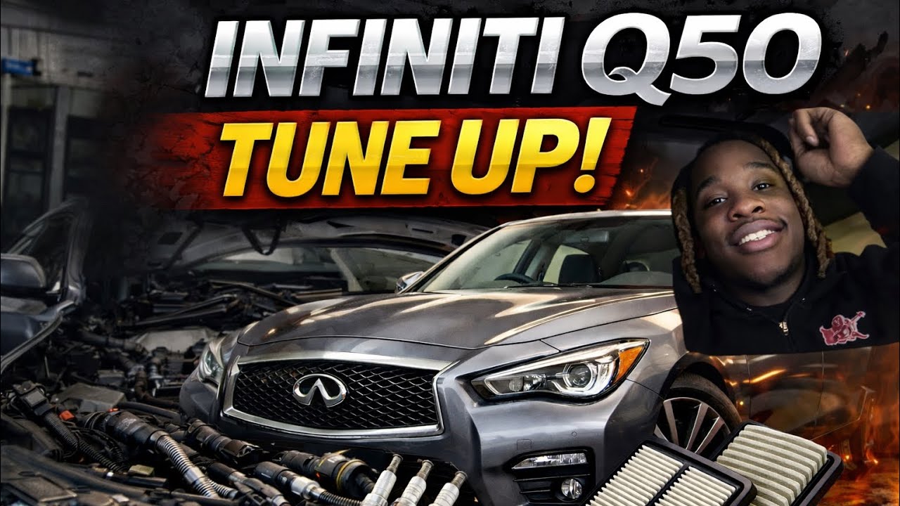 I Did A Tune Up On My Mom’s 2014 Infiniti Q50 🤯🔥