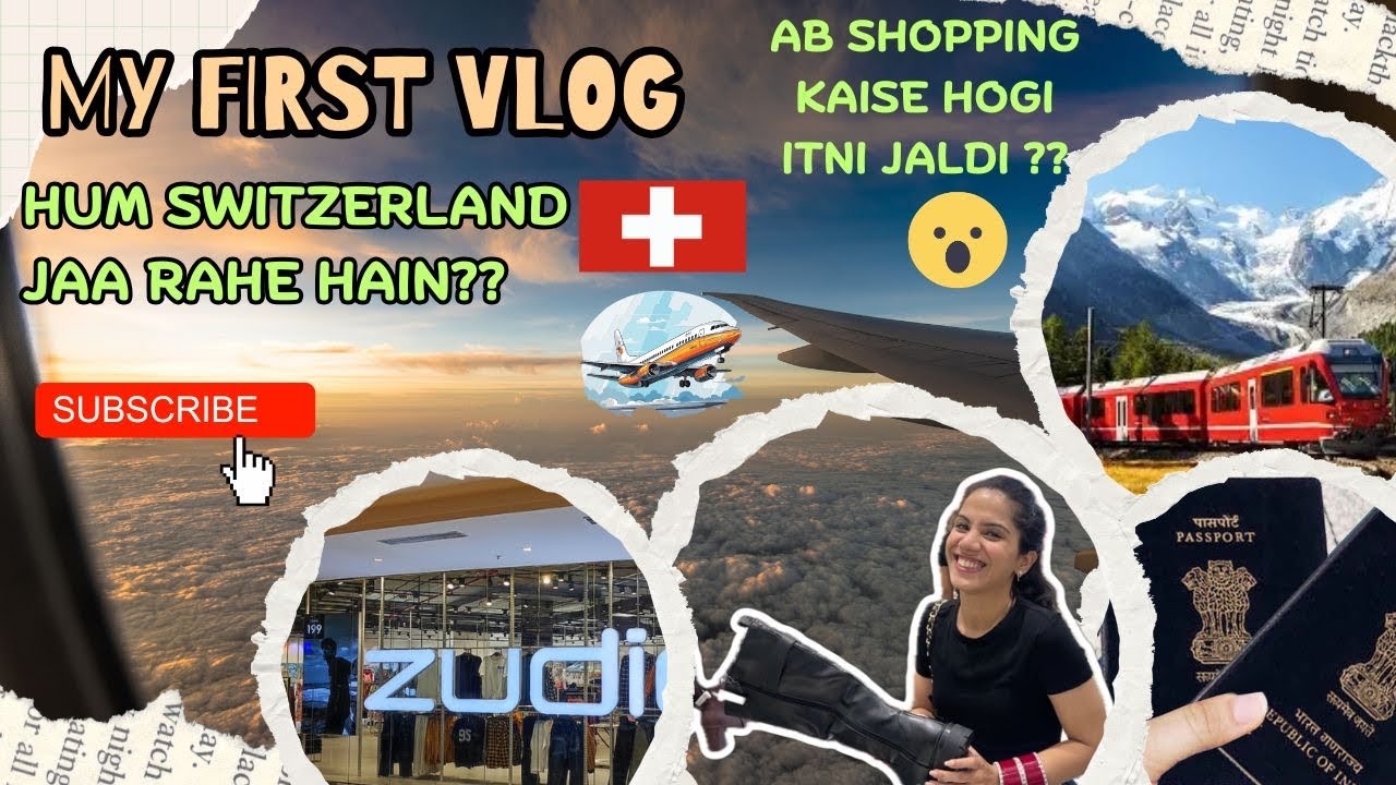 Shopping for Our Switzerland Trip🛍️✈️ 😍 |  Sahil Chugh | Radhika Bhatia | Our First Vlog 🧿