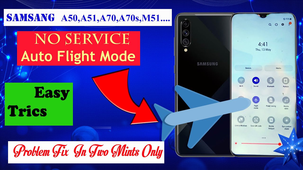 Samsung A70s No Service Solution | Samsung A70s Auto Flight Mode Problem Solution | Advanced T.M.R